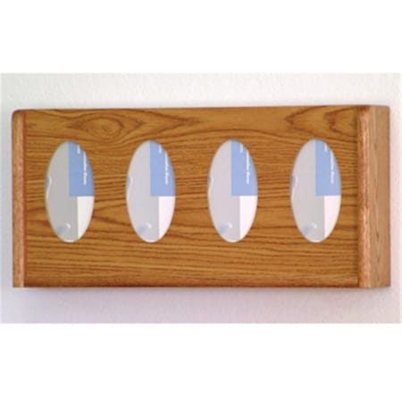 Latestluxury 4 Pocket Glove and Tissue Box Holder in Medium Oak - Oval LA142396